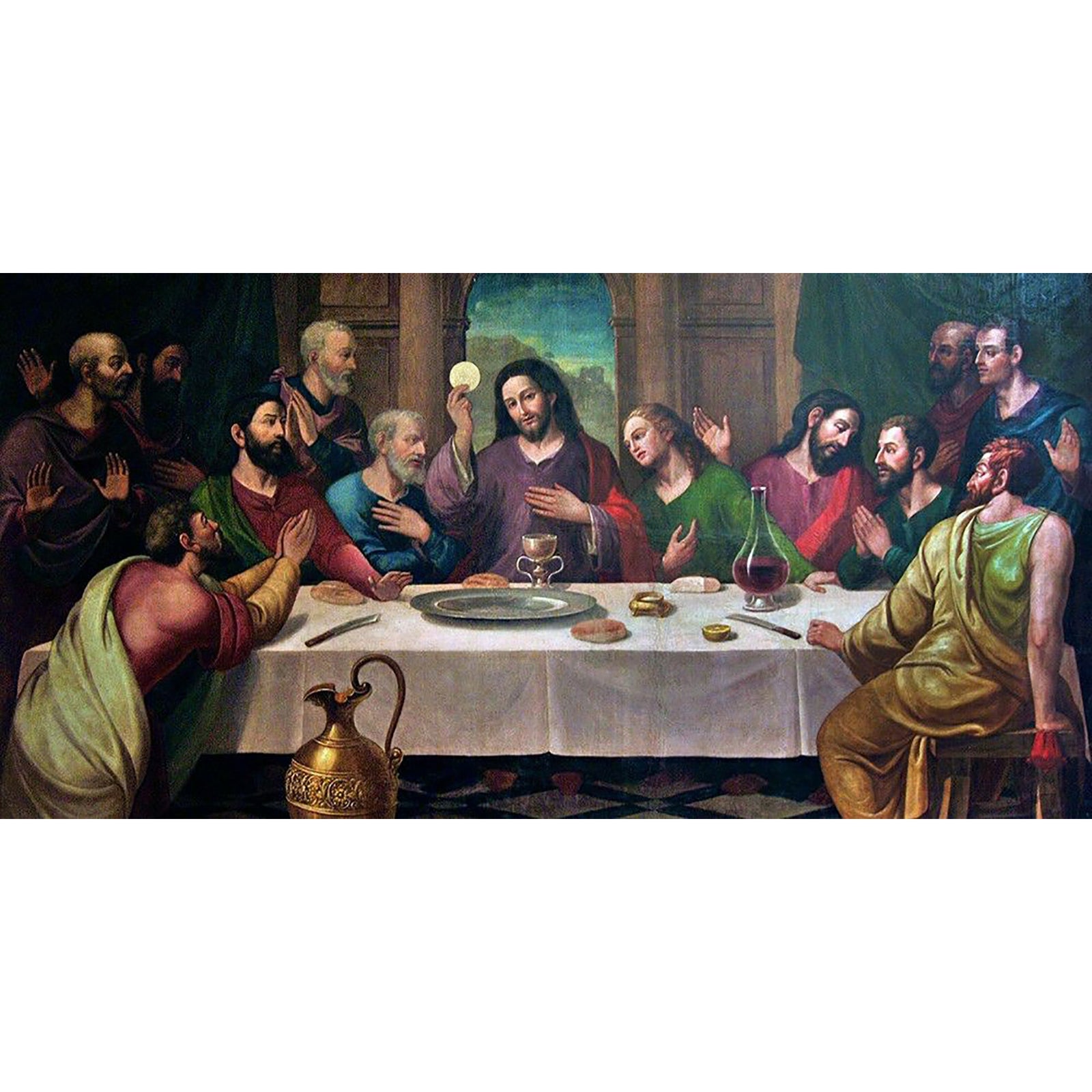 Jesus Christ last supper | Diamond Painting Design - Full Drill Diamond Art with 5d Square or Round Diamonds - AB Drills Available