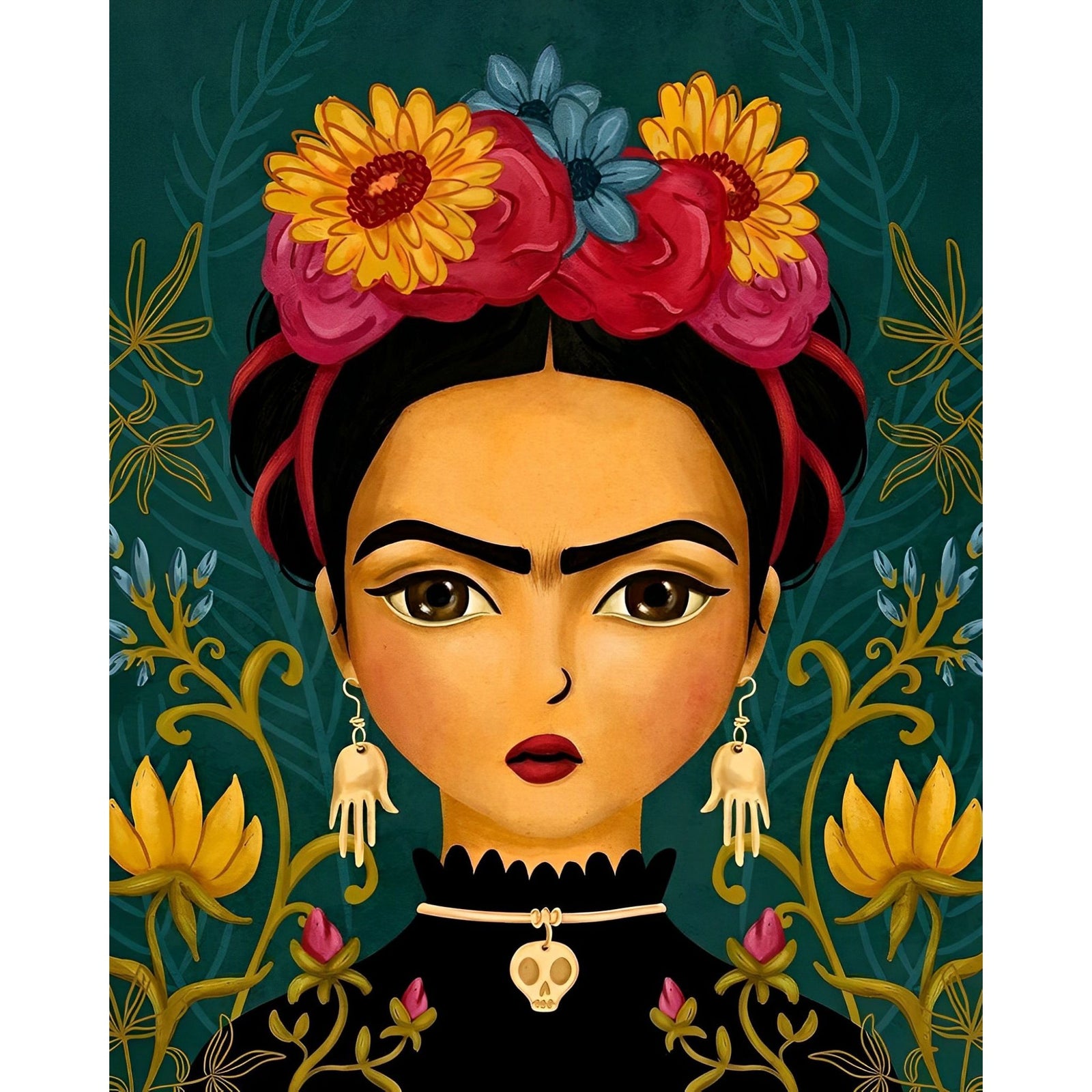 Frida Kahlo | Diamond Painting Design - Full Drill Diamond Art with 5d Square or Round Diamonds - AB Drills Available