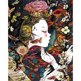 Japanese Cartoon Girl | Diamond Painting Design - Full Drill Diamond Art with 5d Square or Round Diamonds - AB Drills Available