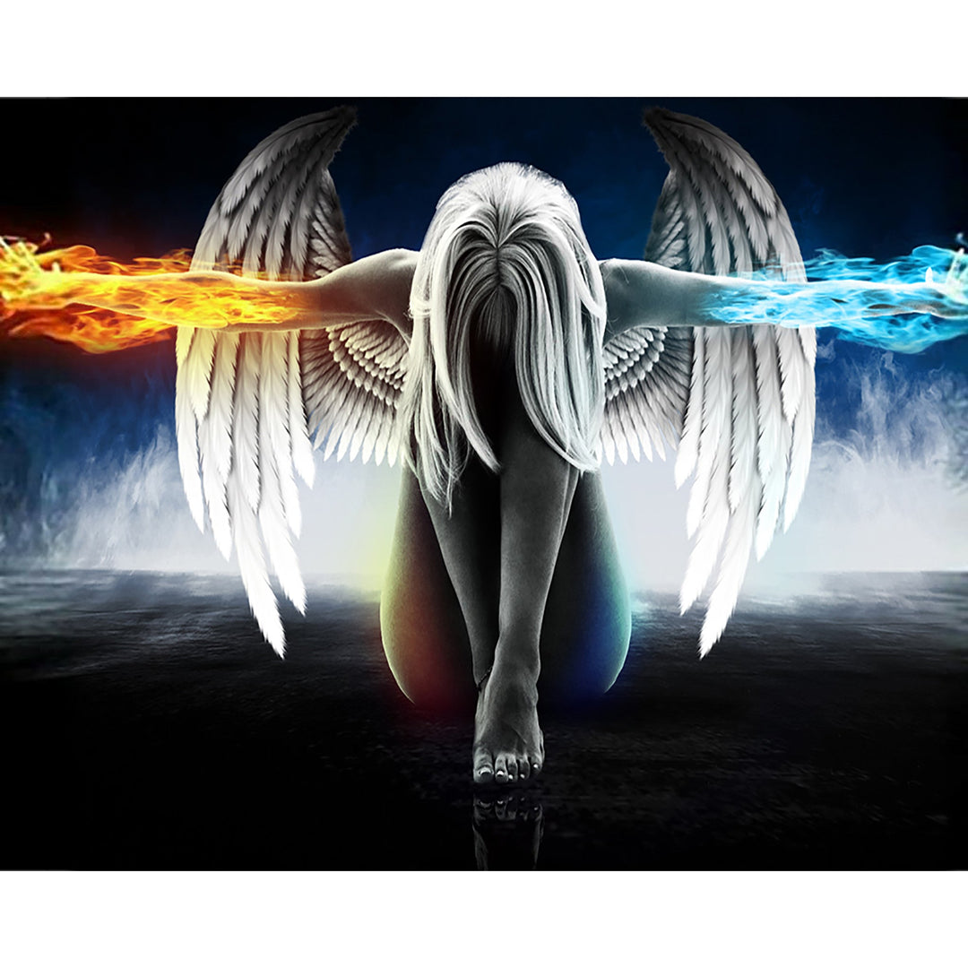 Ice Fire Angel Wings | Diamond Painting