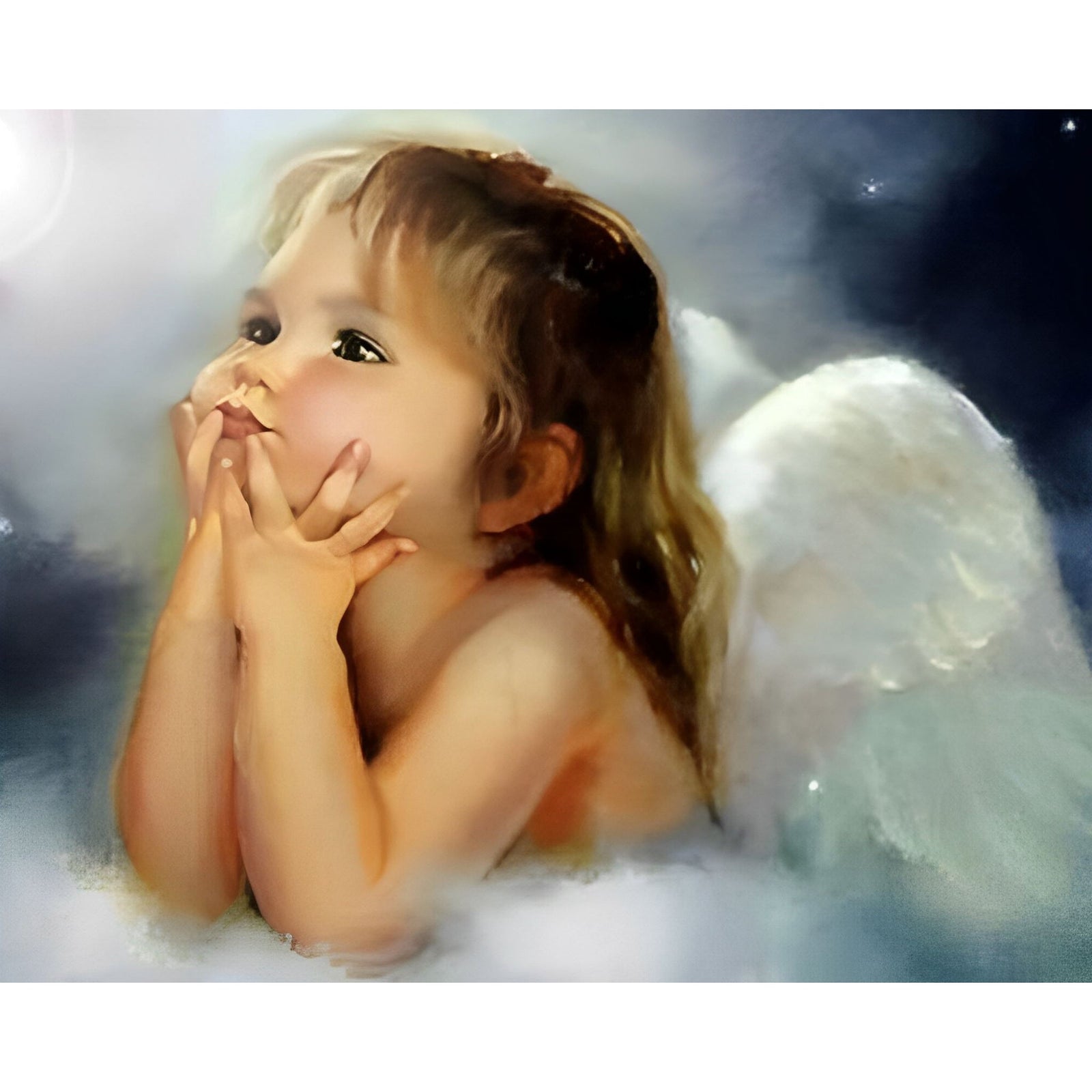 Baby Girl Angel | Diamond Painting Design - Full Drill Diamond Art with 5d Square or Round Diamonds - AB Drills Available