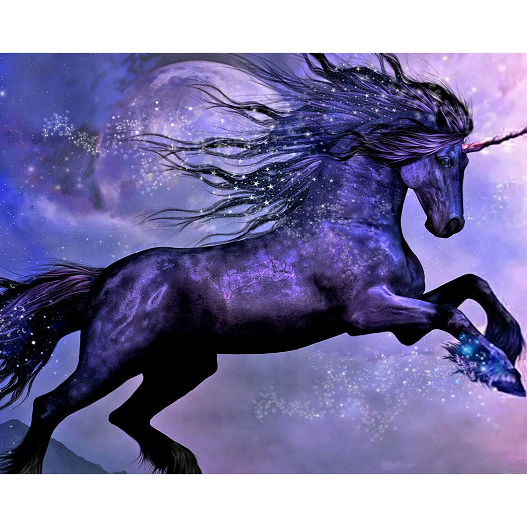 Purple Unicorn | Diamond Painting