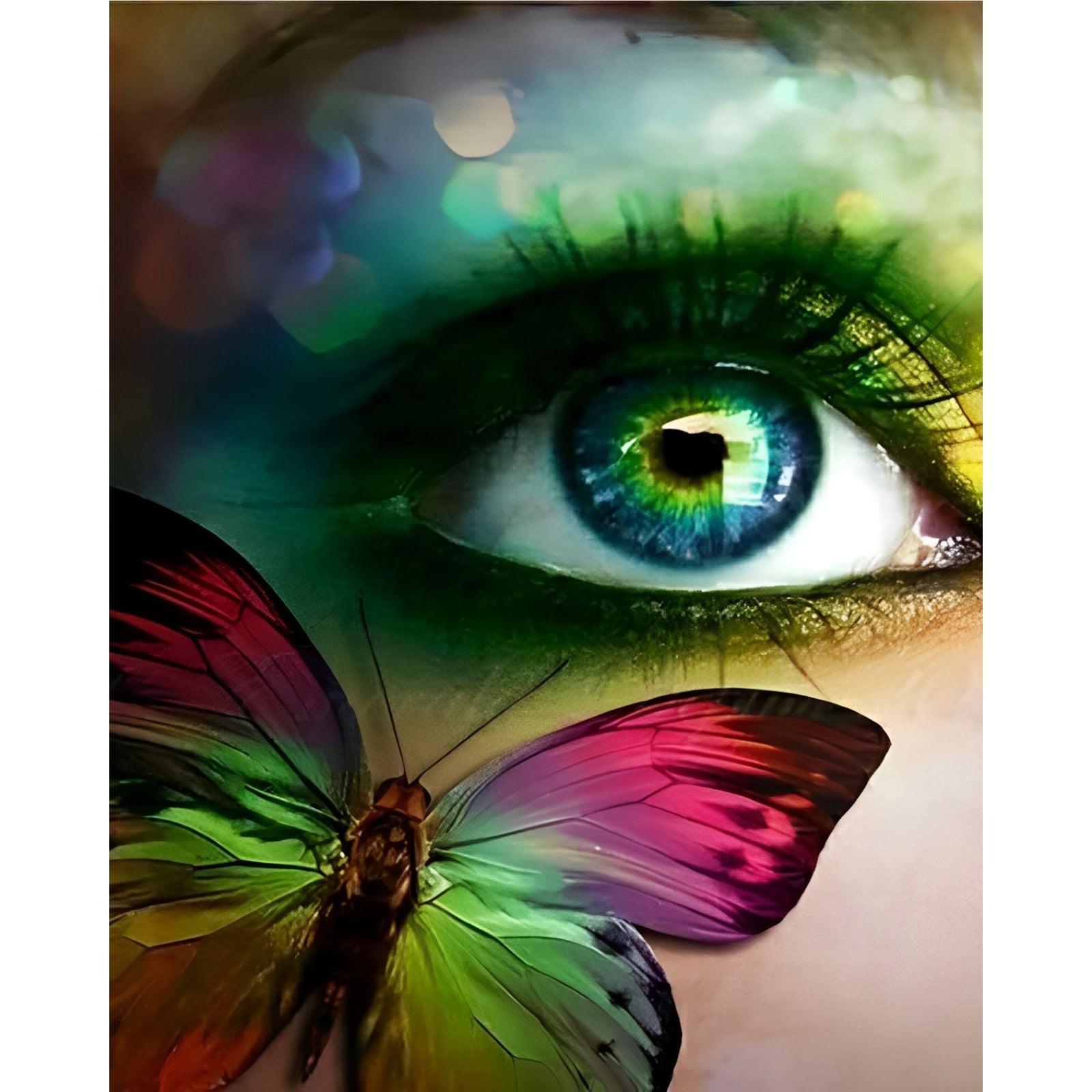 Butterfly in Your Eye | Diamond Painting Design - Full Drill Diamond Art with 5d Square or Round Diamonds - AB Drills Available