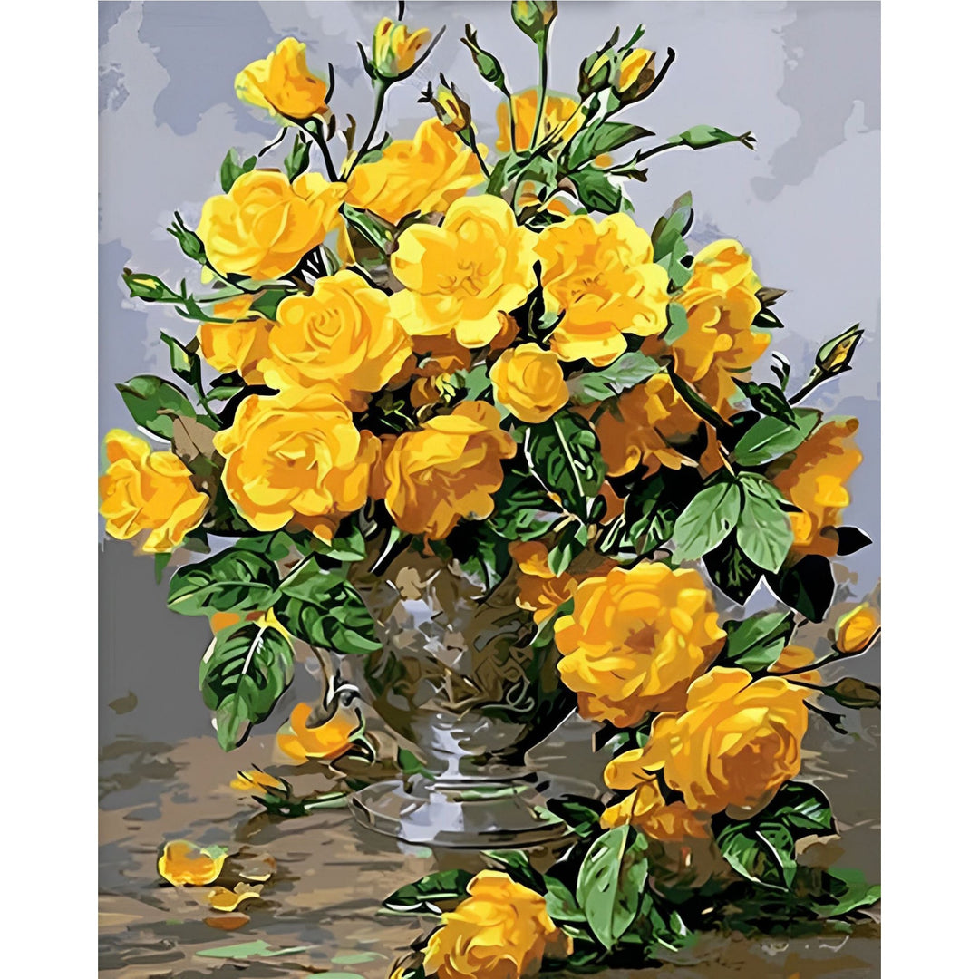 Vibrant Yellow Flowers | Diamond Painting