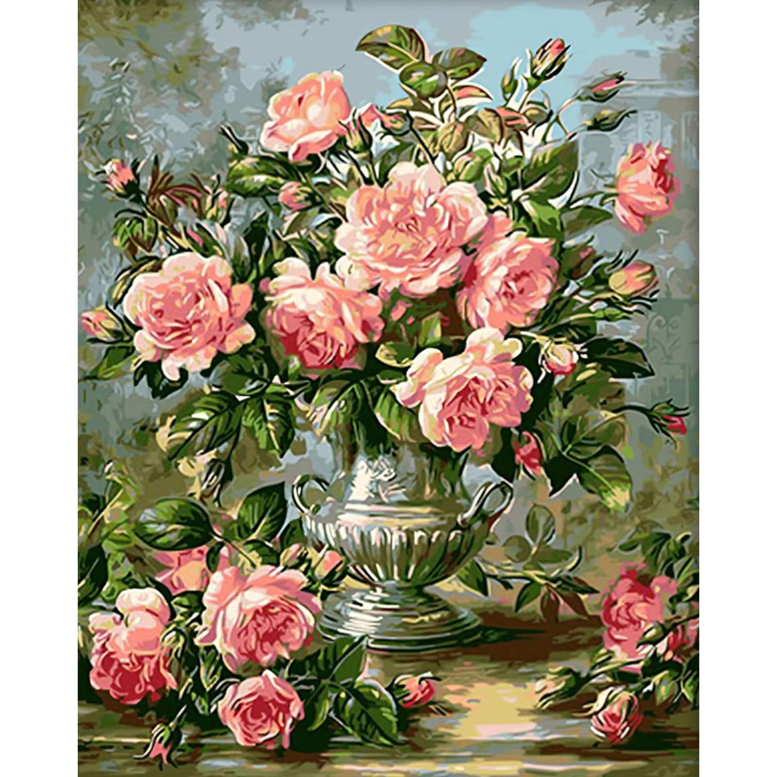 Light Pink Bouquet | Diamond Painting Design - Full Drill Diamond Art with 5d Square or Round Diamonds - AB Drills Available