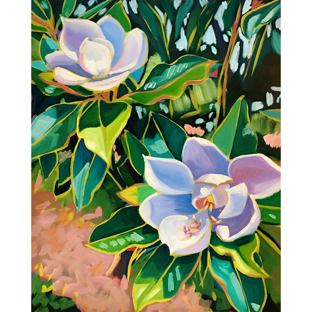 Town Lake Magnolias | Diamond Painting