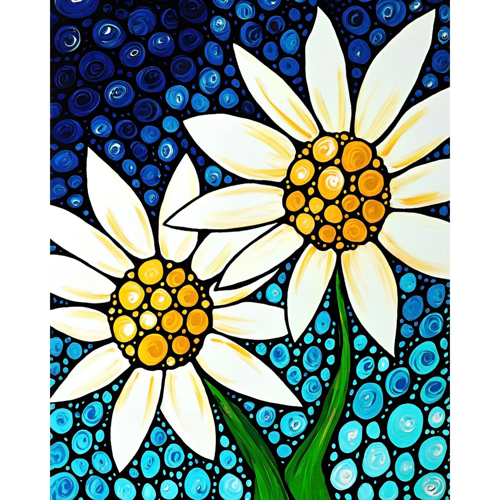 Bathing Beauties Daisy | Diamond Painting Design - Full Drill Diamond Art with 5d Square or Round Diamonds - AB Drills Available