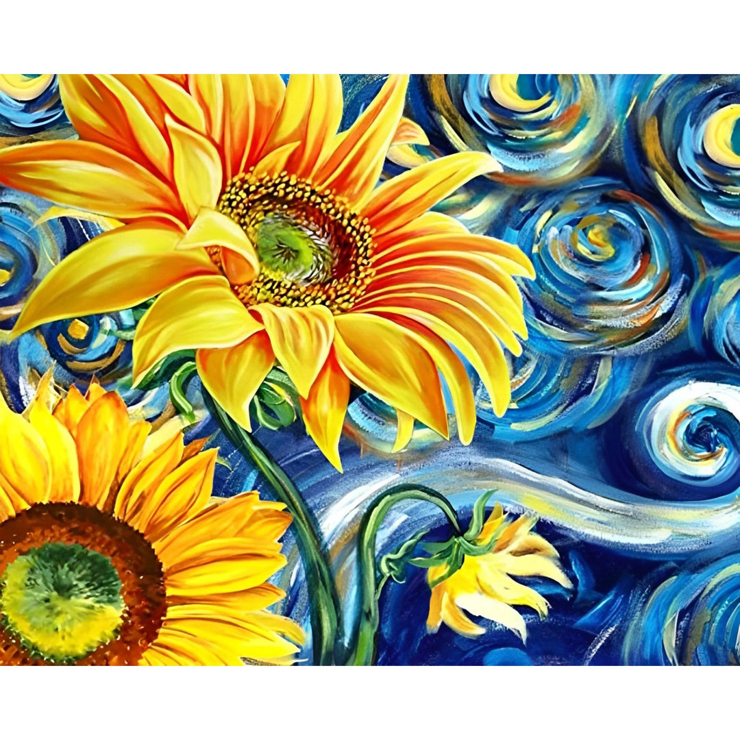 Sunflower Starry Night | Diamond Painting