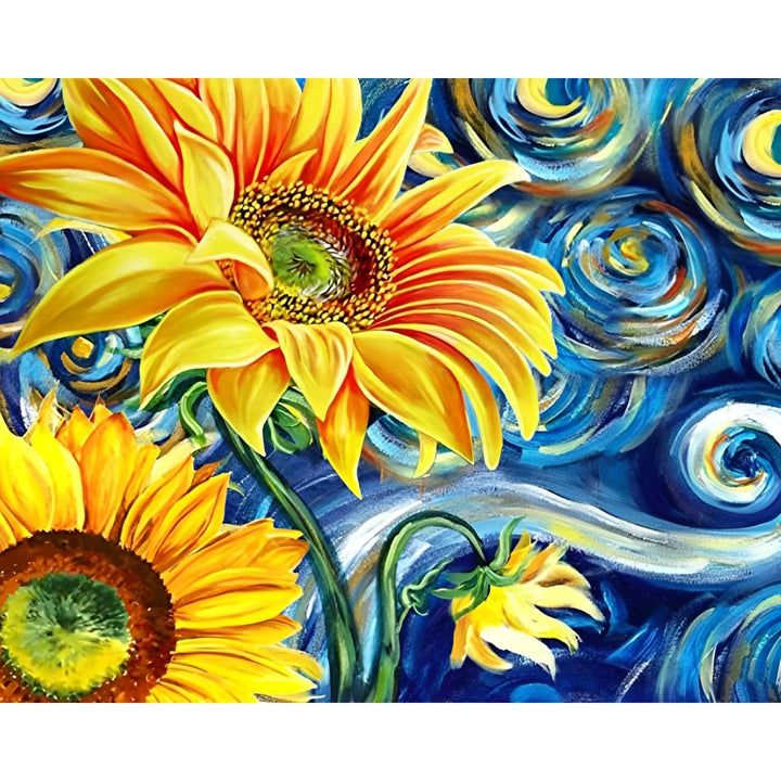 Sunflower Starry Night | Diamond Painting