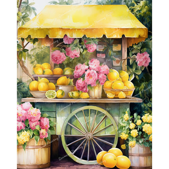 Sunny Lemonade Stand | Diamond Painting