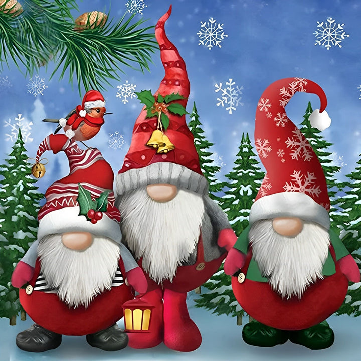 Christmas Gnomes Santa Claus | Diamond Painting