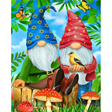 Gnome Spring | Diamond Painting Design - Full Drill Diamond Art with 5d Square or Round Diamonds - AB Drills Available