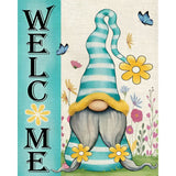 Gnome Welcome | Diamond Painting Design - Full Drill Diamond Art with 5d Square or Round Diamonds - AB Drills Available