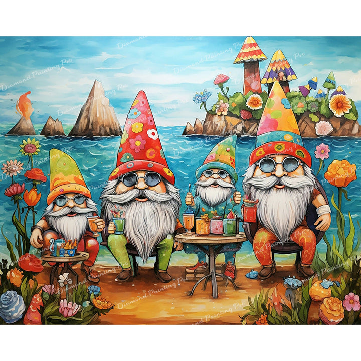 Gnome Beach Party | Diamond Painting