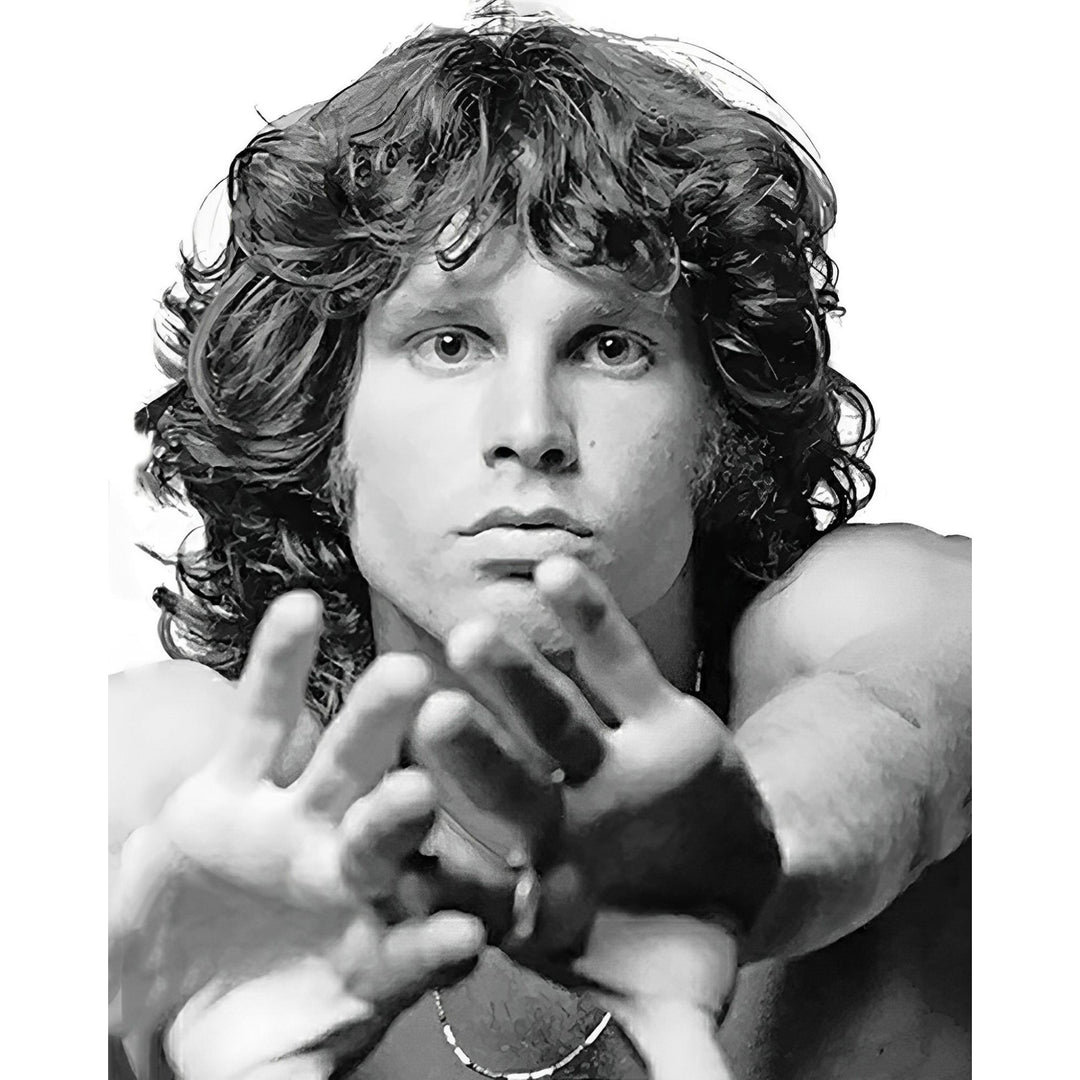 Jim Morrison Black and White | Diamond Painting