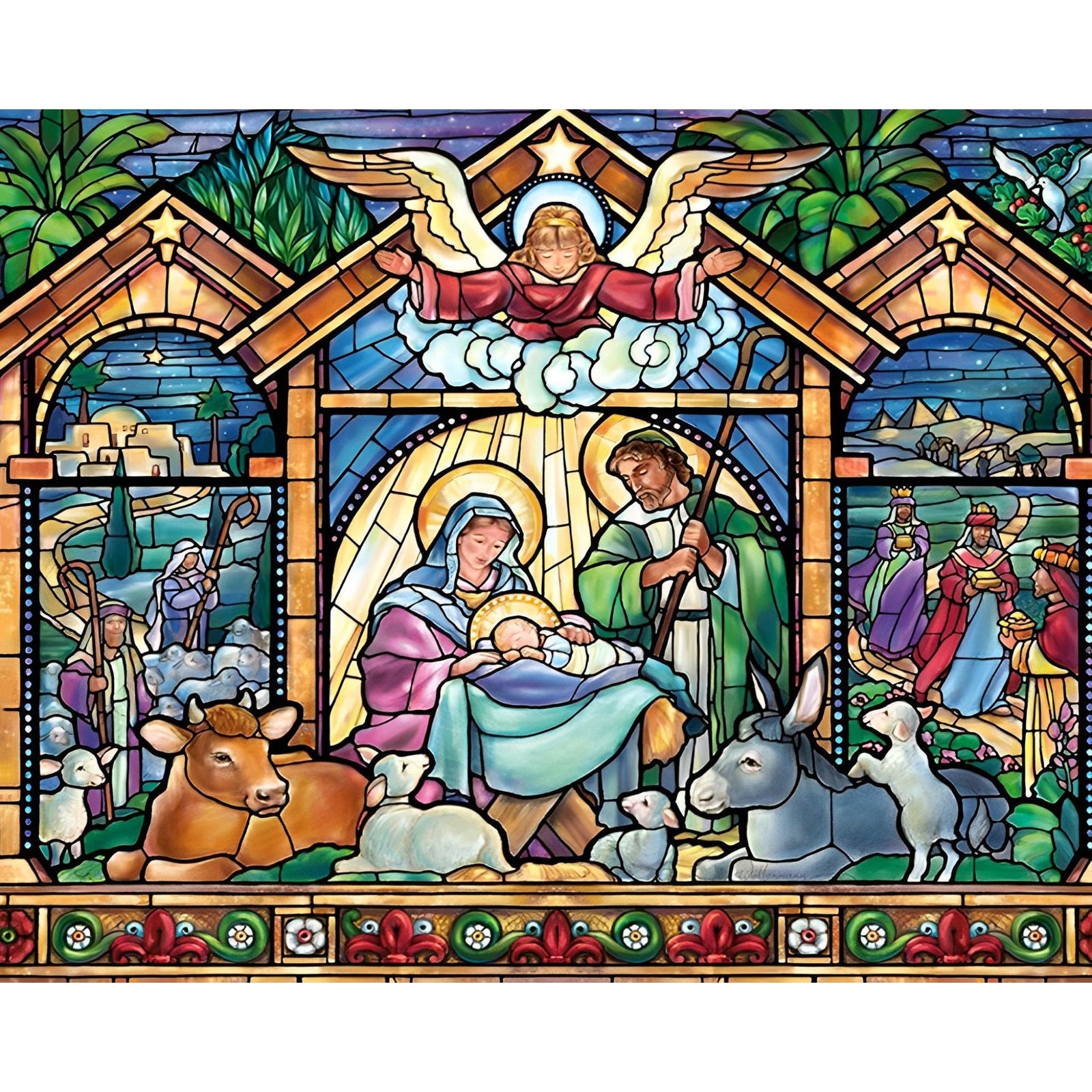 Nativity Scene | Diamond Painting Design - Full Drill Diamond Art with 5d Square or Round Diamonds - AB Drills Available