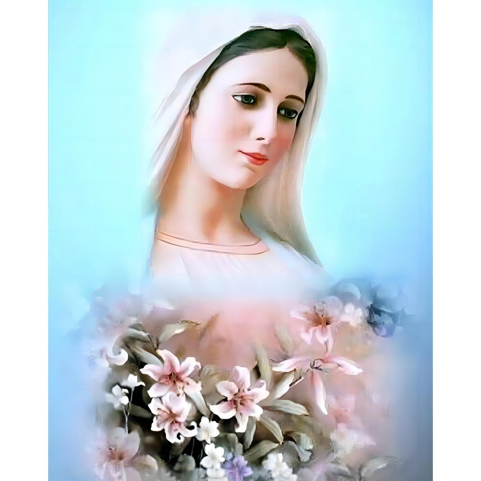 Virgin Mary | Diamond Painting Design - Full Drill Diamond Art with 5d Square or Round Diamonds - AB Drills Available