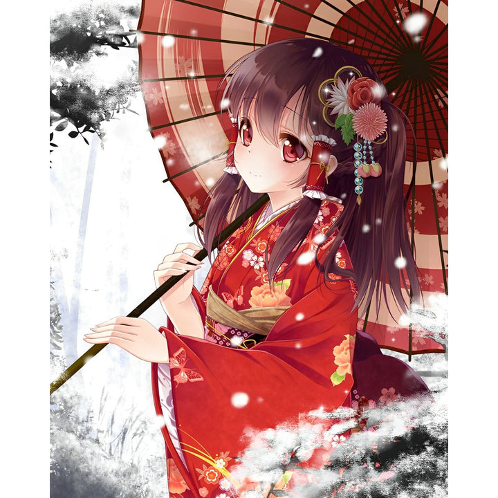 Anime Girl in Kimono | Diamond Painting