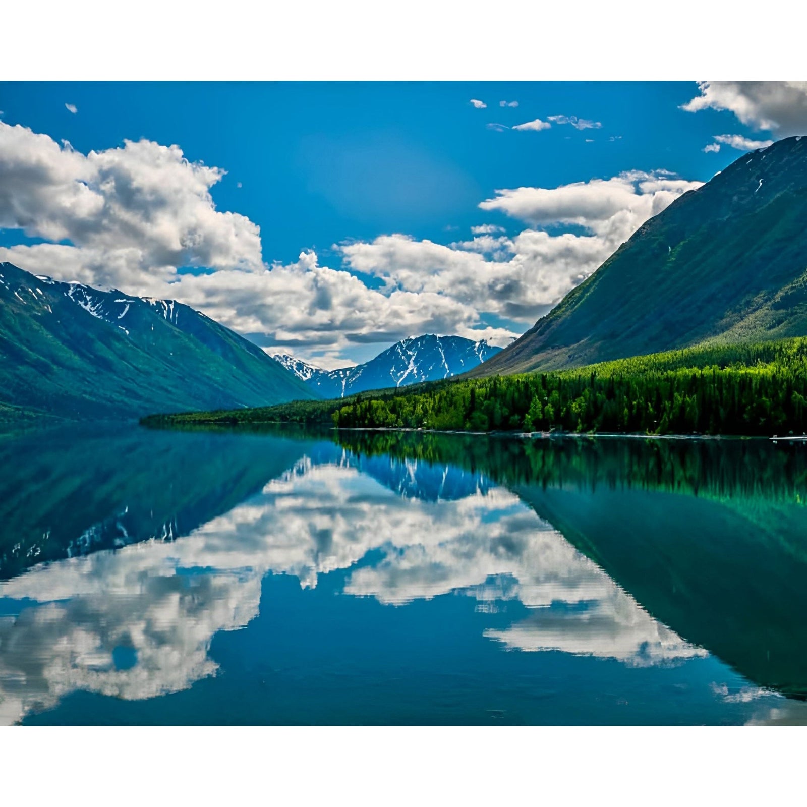 Reflections at Cooper Landing | Diamond Painting Design - Full Drill Diamond Art with 5d Square or Round Diamonds - AB Drills Available