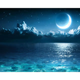 Magical Night at Sea | Diamond Painting Design - Full Drill Diamond Art with 5d Square or Round Diamonds - AB Drills Available