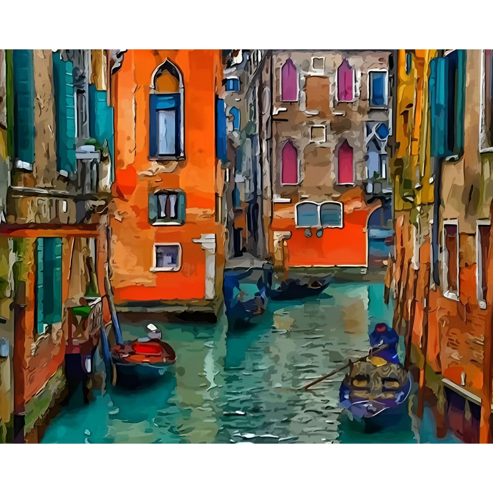 Colors of Venice | Diamond Painting Design - Full Drill Diamond Art with 5d Square or Round Diamonds - AB Drills Available