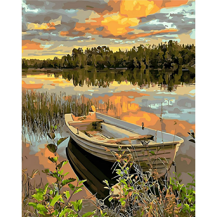 Lakeside Boat | Diamond Painting