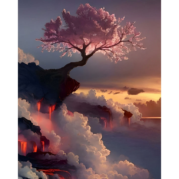 Tree over Clouds | Diamond Painting