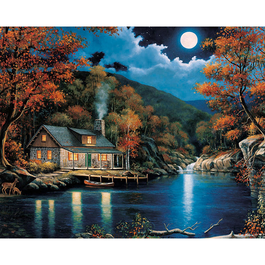 Cabin by the Greet Lake | Diamond Painting