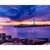 Santa Cruz Lighthouse | Diamond Painting Design - Full Drill Diamond Art with 5d Square or Round Diamonds - AB Drills Available