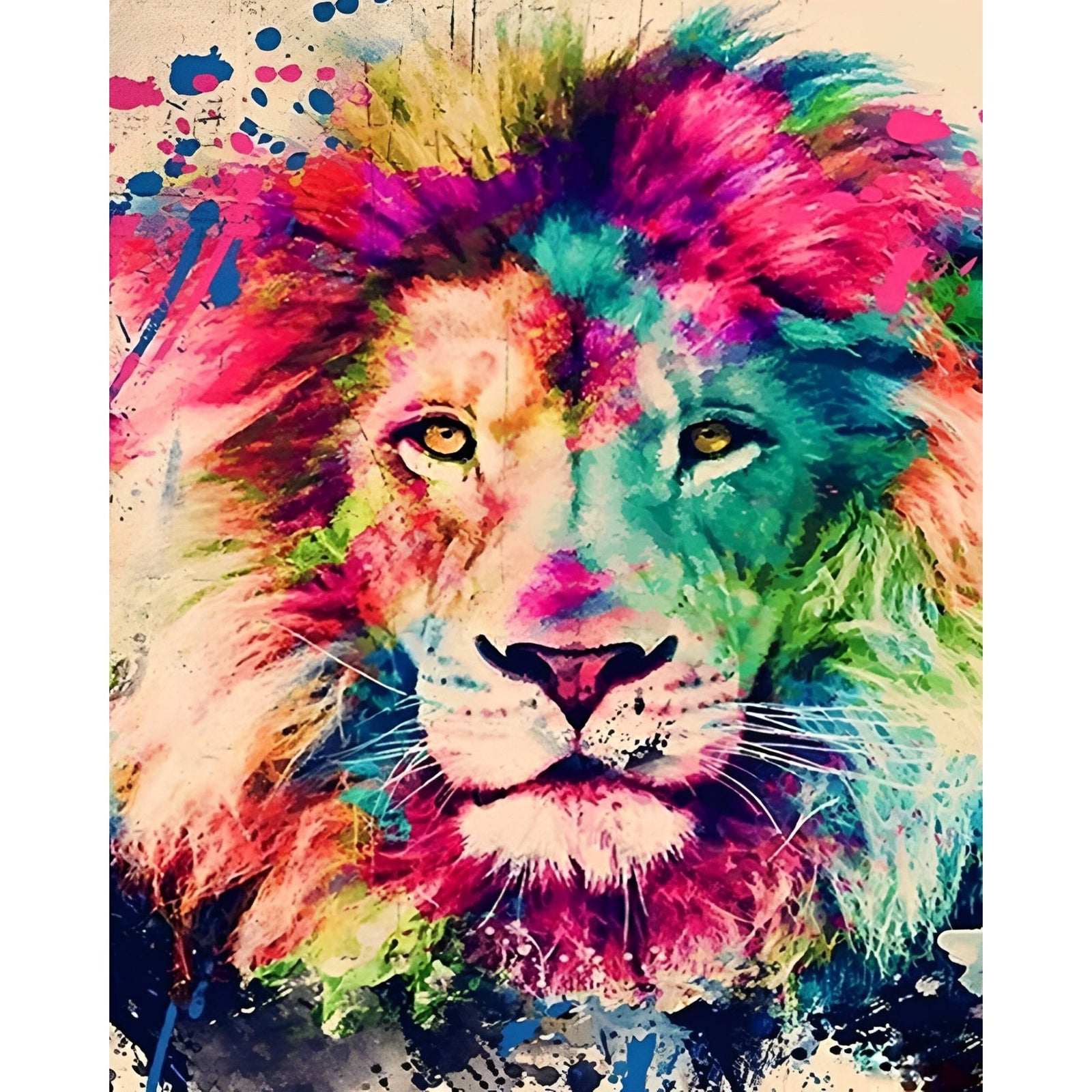 Creative Lion | Diamond Painting Design - Full Drill Diamond Art with 5d Square or Round Diamonds - AB Drills Available