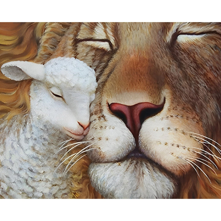 Lion and Lamb | Diamond Painting