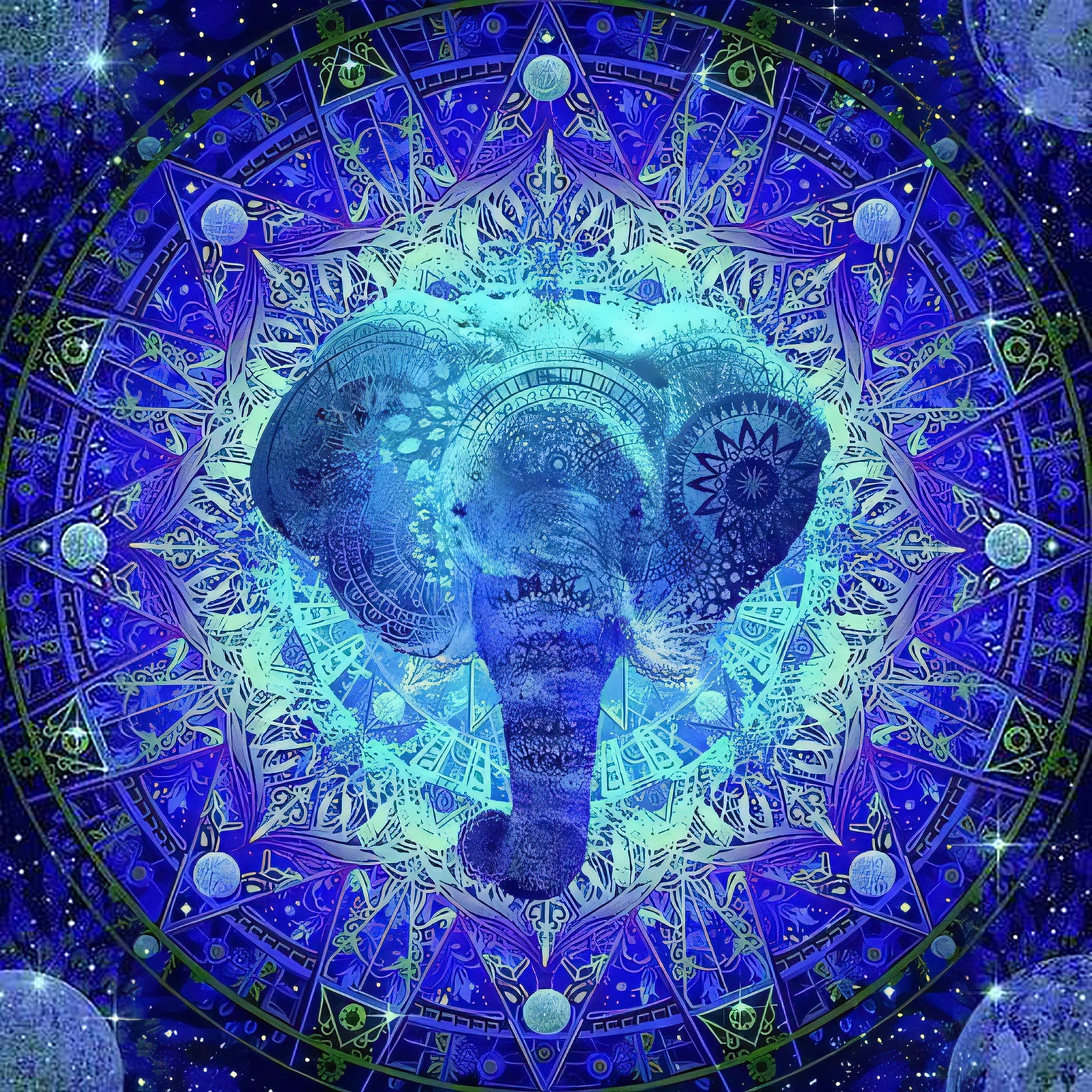 Mandala Elephant | Diamond Painting Design - Full Drill Diamond Art with 5d Square or Round Diamonds - AB Drills Available