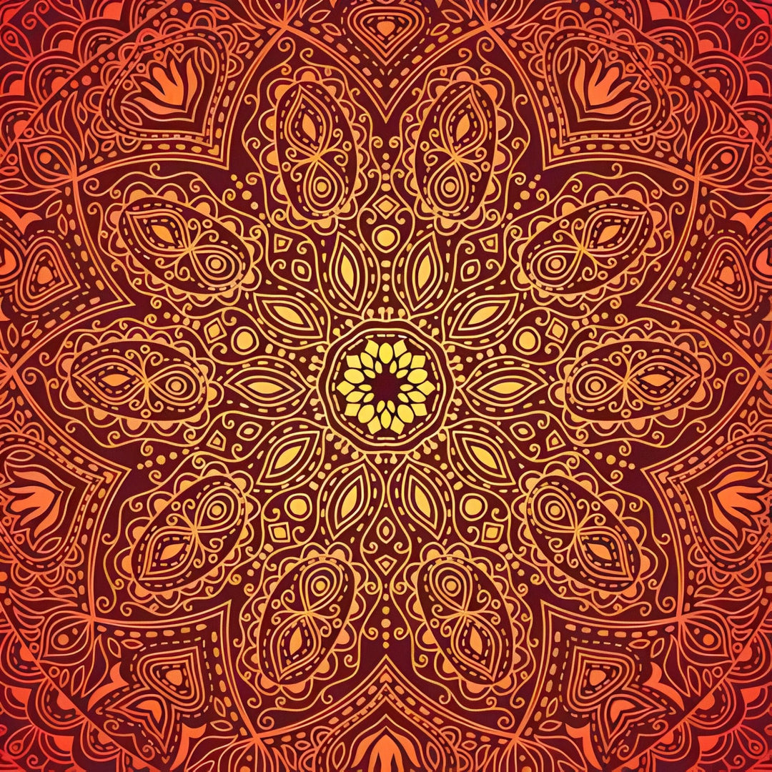 Orange Gradient Mandala | Diamond Painting