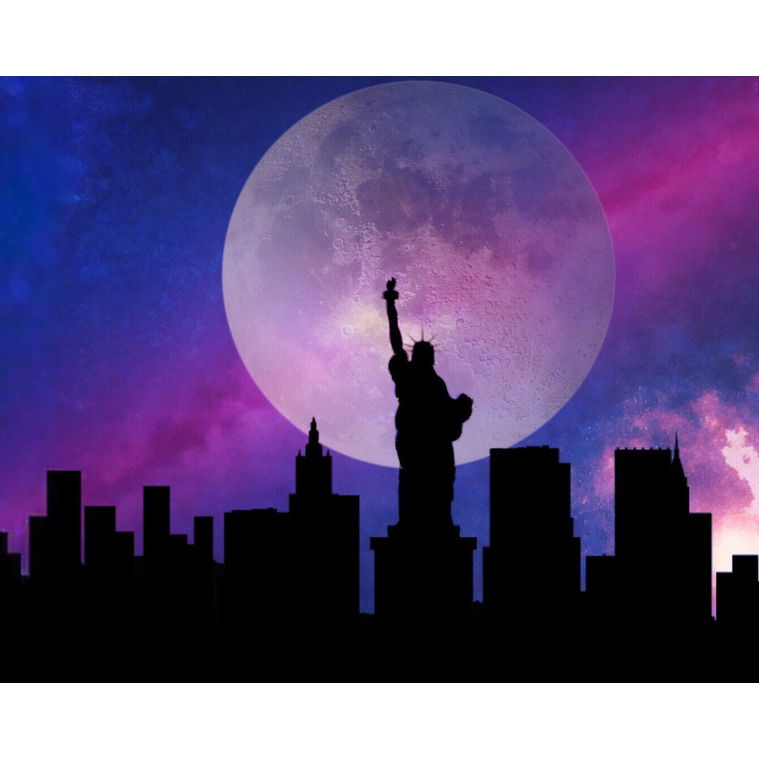 New York in the Moonlight | Diamond Painting
