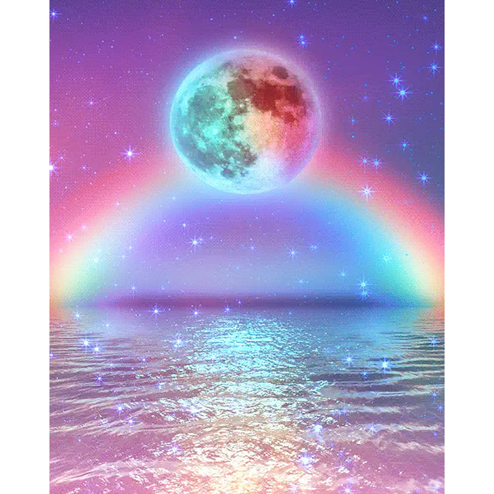 Rainbow Moon Fantasy Star River | Diamond Painting