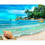 Ocean Serenity | Diamond Painting Design - Full Drill Diamond Art with 5d Square or Round Diamonds - AB Drills Available