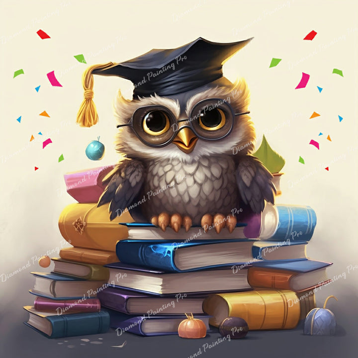 Owl-tstanding Grad Wisdom | Diamond Painting