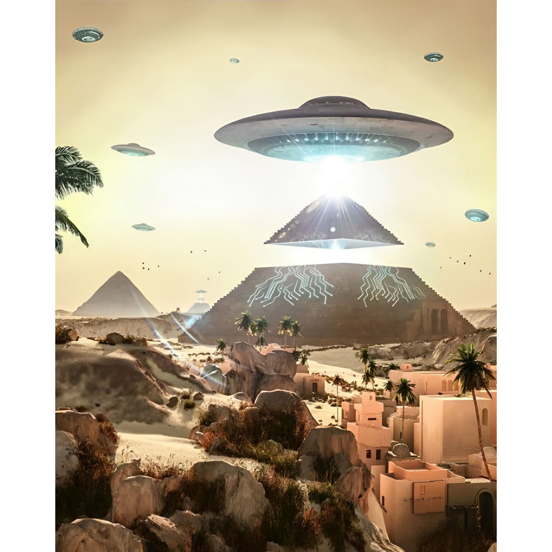 Alien Pyramids | Diamond Painting