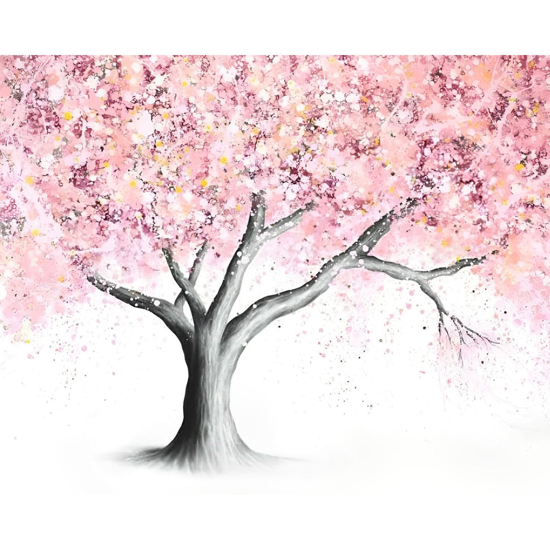 Mountain Blossom Tree | Diamond Painting