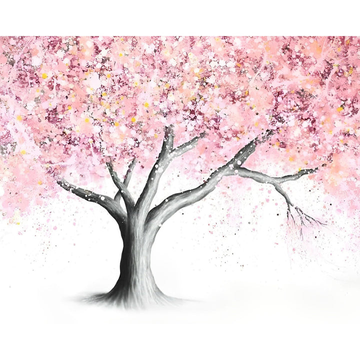 Mountain Blossom Tree | Diamond Painting