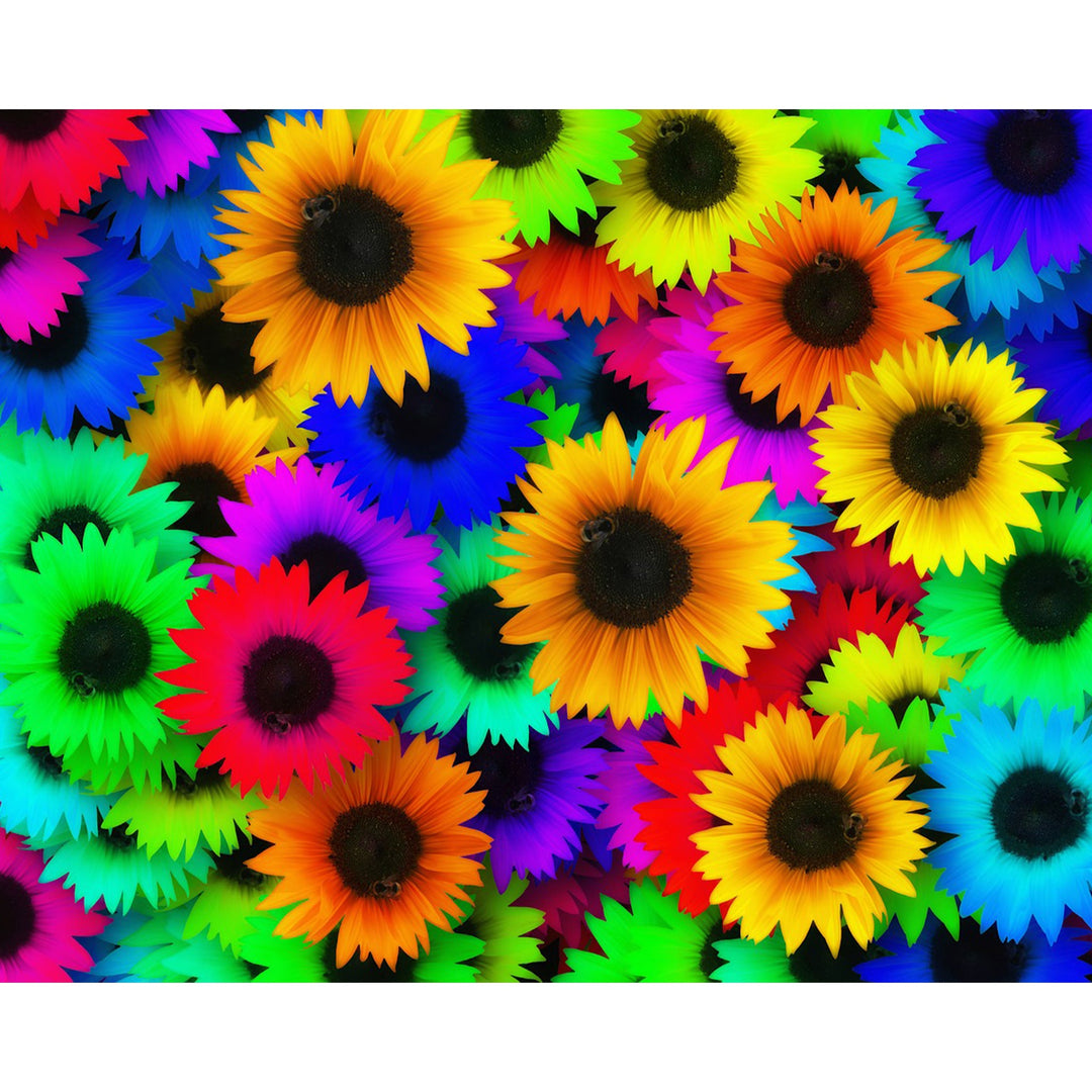 Rainbow Sea of Sunflowers | Diamond Painting