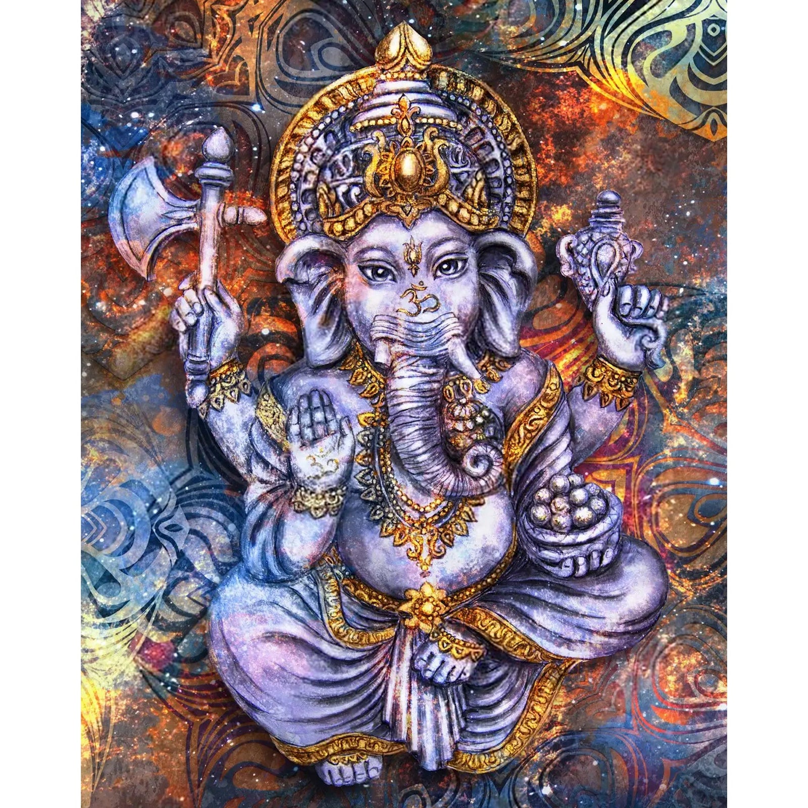 Spiritual Ganesha | Diamond Painting Design - Full Drill Diamond Art with 5d Square or Round Diamonds - AB Drills Available