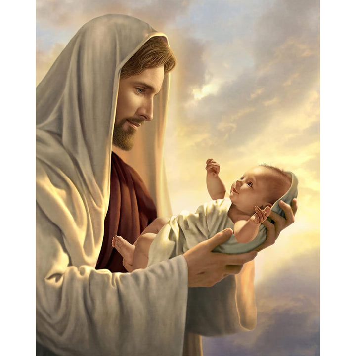 Jesus Holding Baby | Diamond Painting