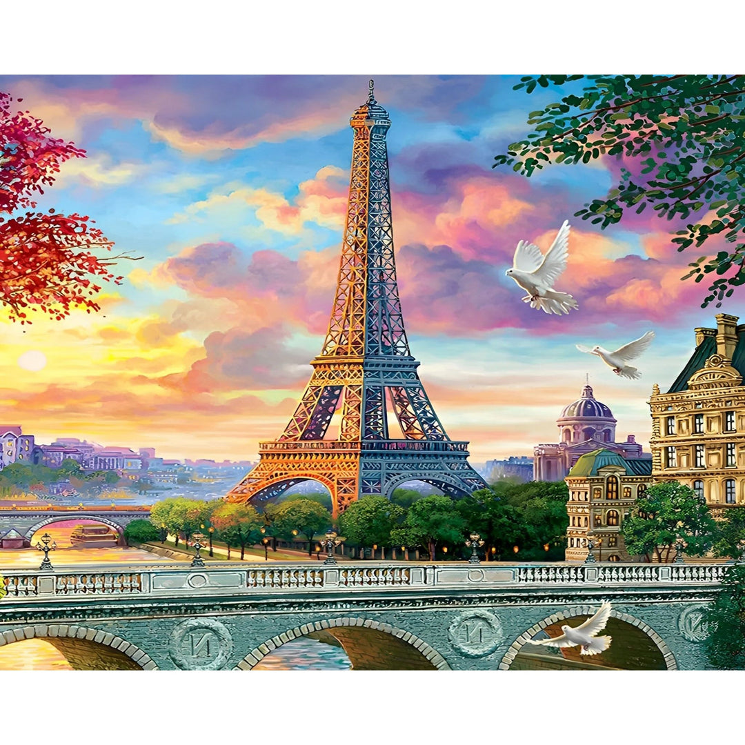 Eiffel Tower Sunset | Diamond Painting