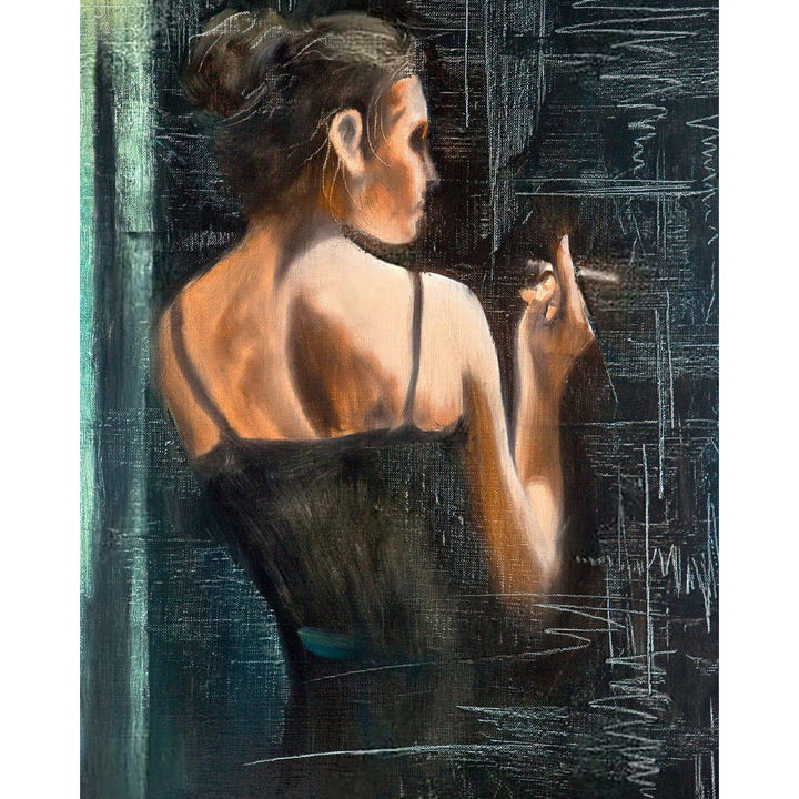 Smoking Woman | Diamond Painting