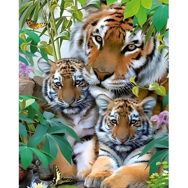 Tiger Family | Diamond Painting