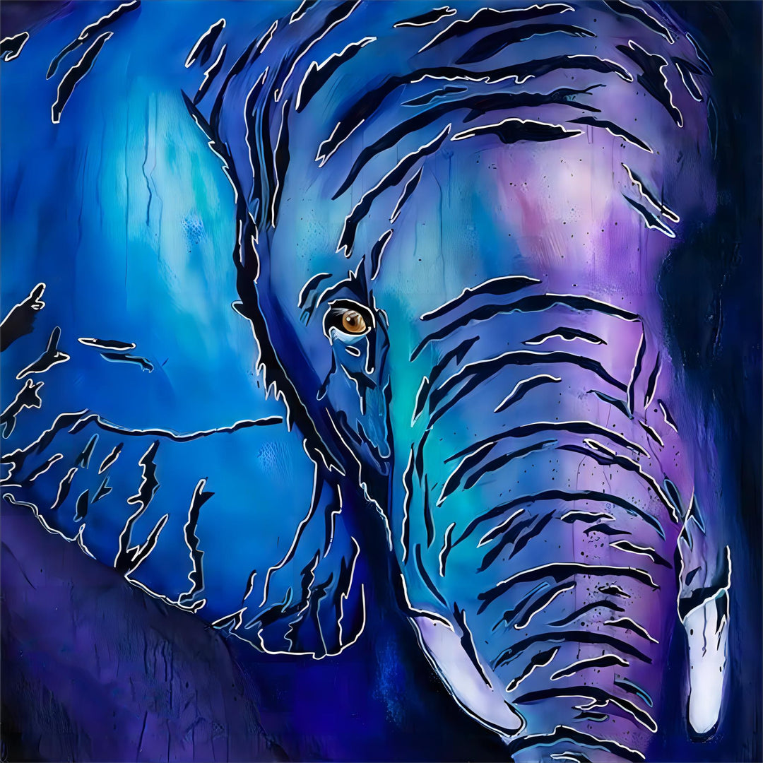 Purple Elephant | Diamond Painting