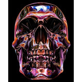 Neon Metallic Skull | Diamond Painting Design - Full Drill Diamond Art with 5d Square or Round Diamonds - AB Drills Available