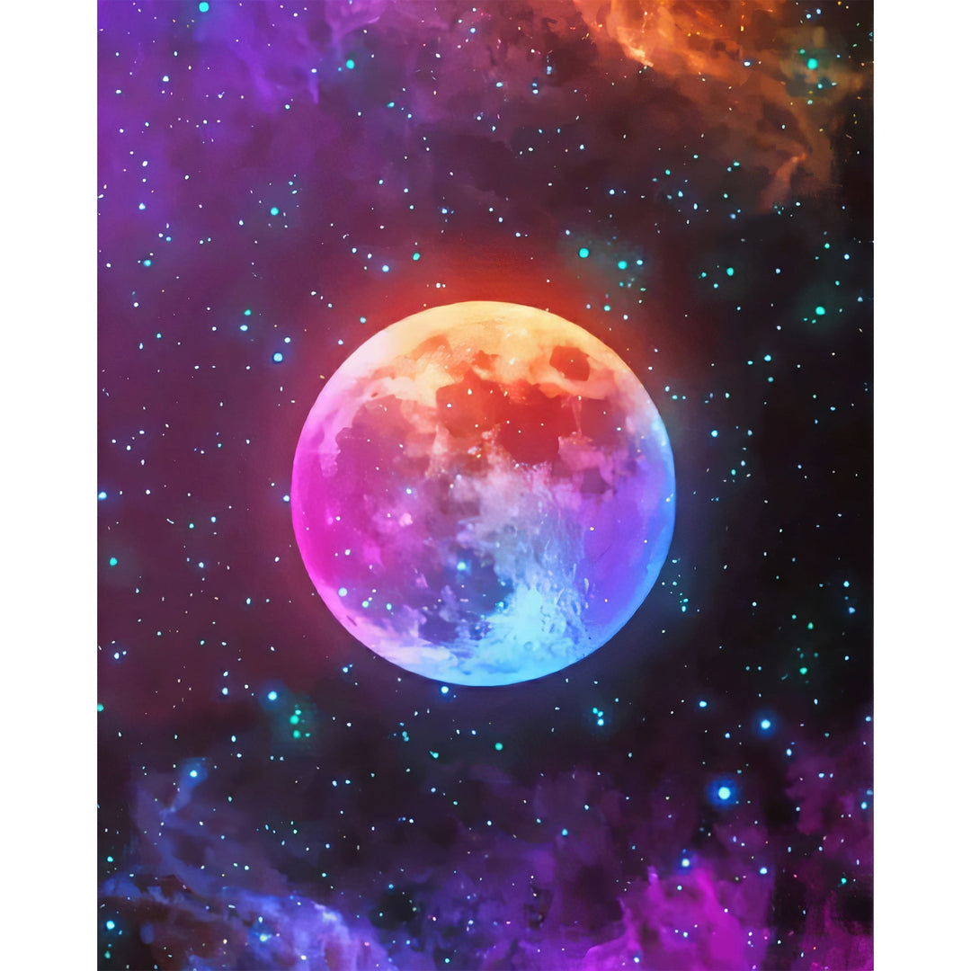Galaxy Moon | Diamond Painting
