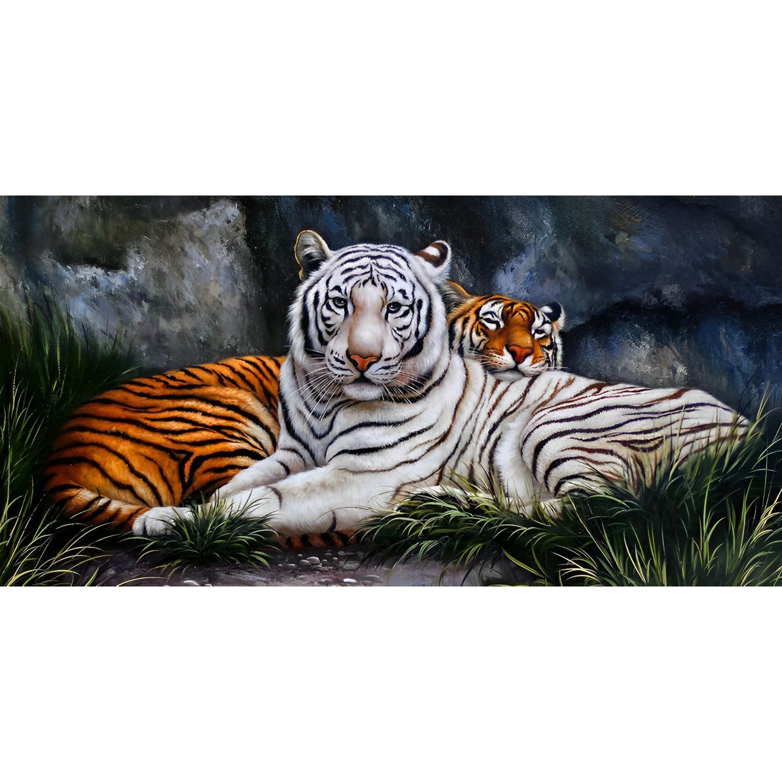 Tigers | Diamond Painting Design - Full Drill Diamond Art with 5d Square or Round Diamonds - AB Drills Available